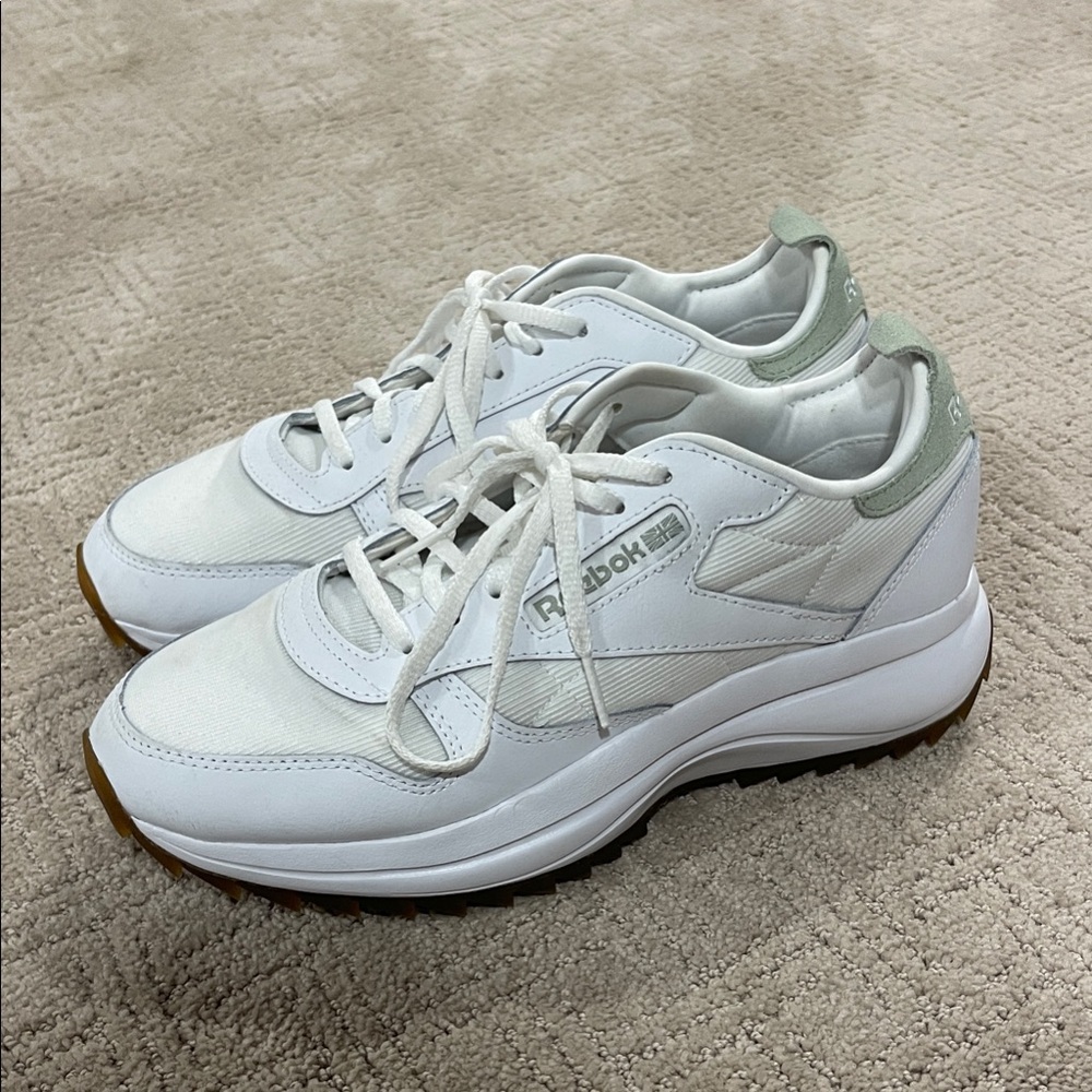 Reebok Women's White and Gray Sneakers